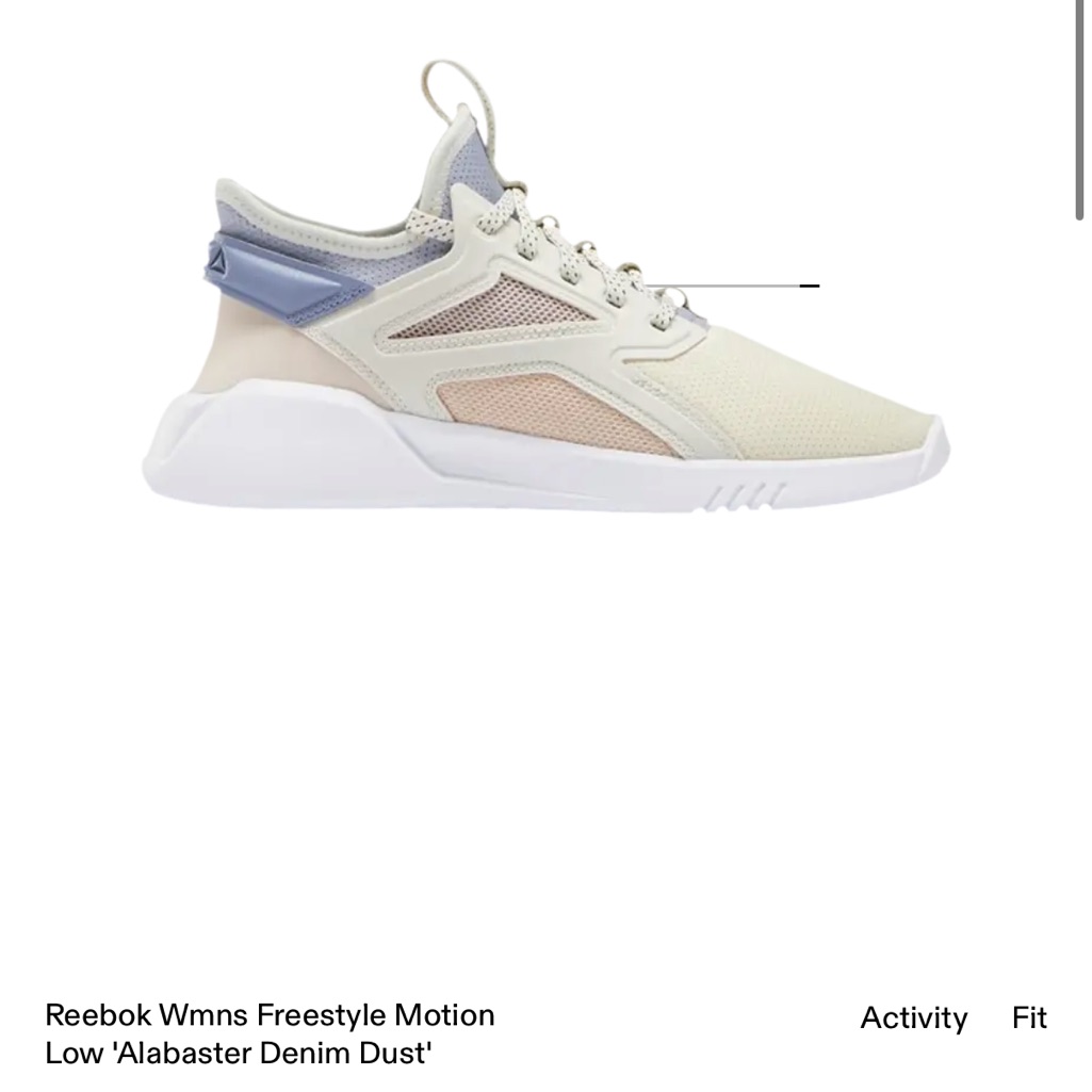 Reebok Womens Freestyle Motion Low Alabaster Denim Dust